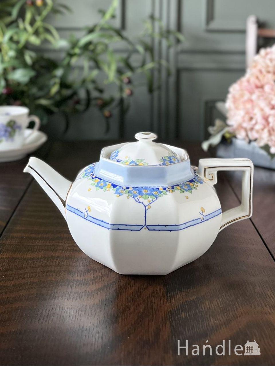 アンティークシルバーのティーポット、イギリスから届いたアンティーク