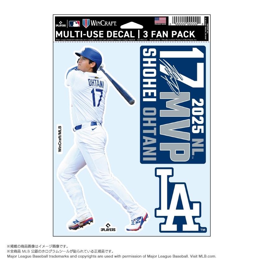 MLB公式】25 ドジャーズ 大谷翔平 MVP ステッカーセット｜ドジャース
