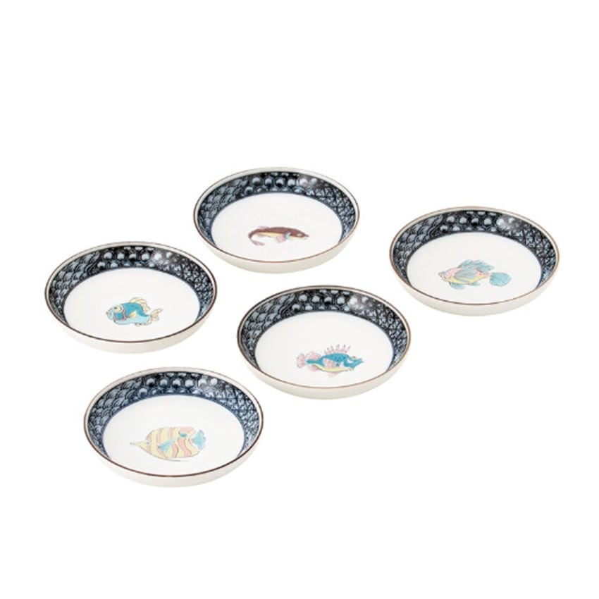 九谷焼 赤穂浪士四十七士図 飾皿 直径39.5cm 九谷焼 赤穂浪士四十七士