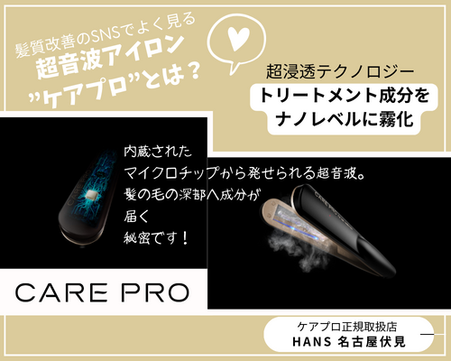 CARE PRO 超音波アイロン ケアプロ|名古屋、栄で トイトイトーイ 正規