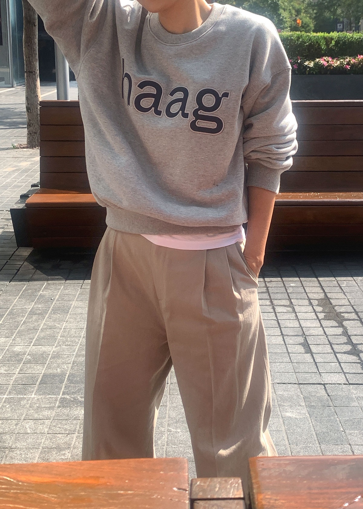 16th) a birthday sweatshirt (grey) - haag