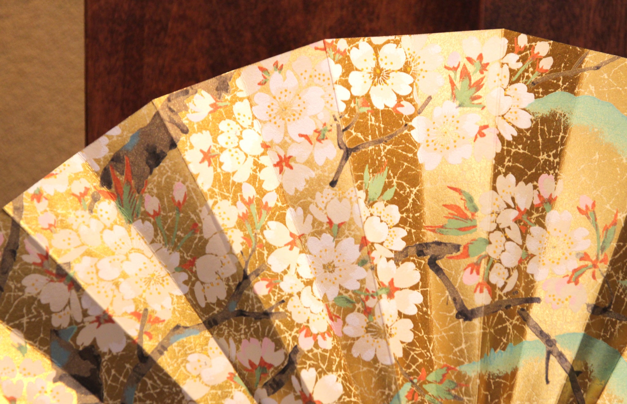 飾扇子 山桜/花車 九寸五分 – 白竹堂オンラインショップ