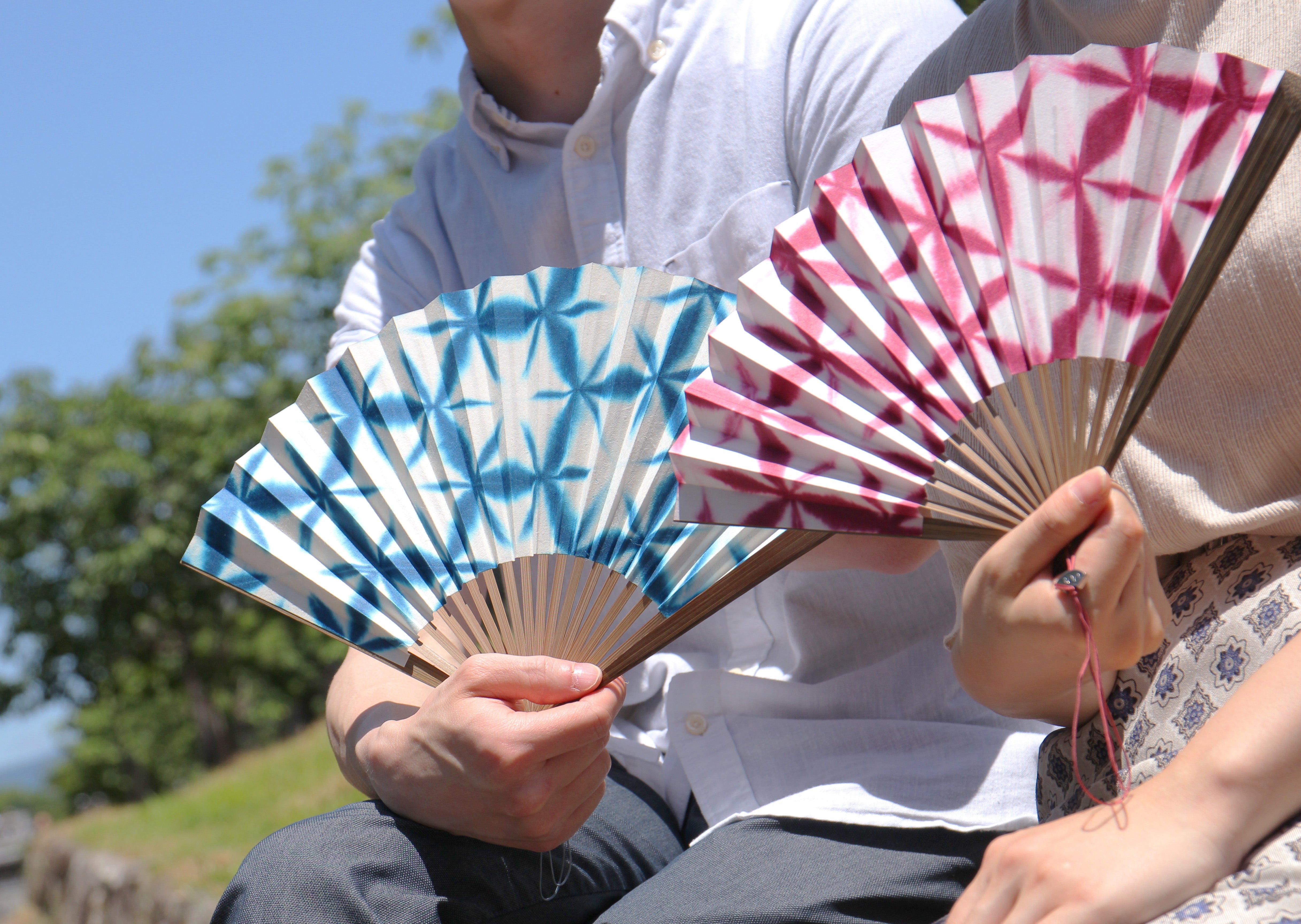 板締め 扇子セット 渚（全4種類） – 白竹堂オンラインショップ