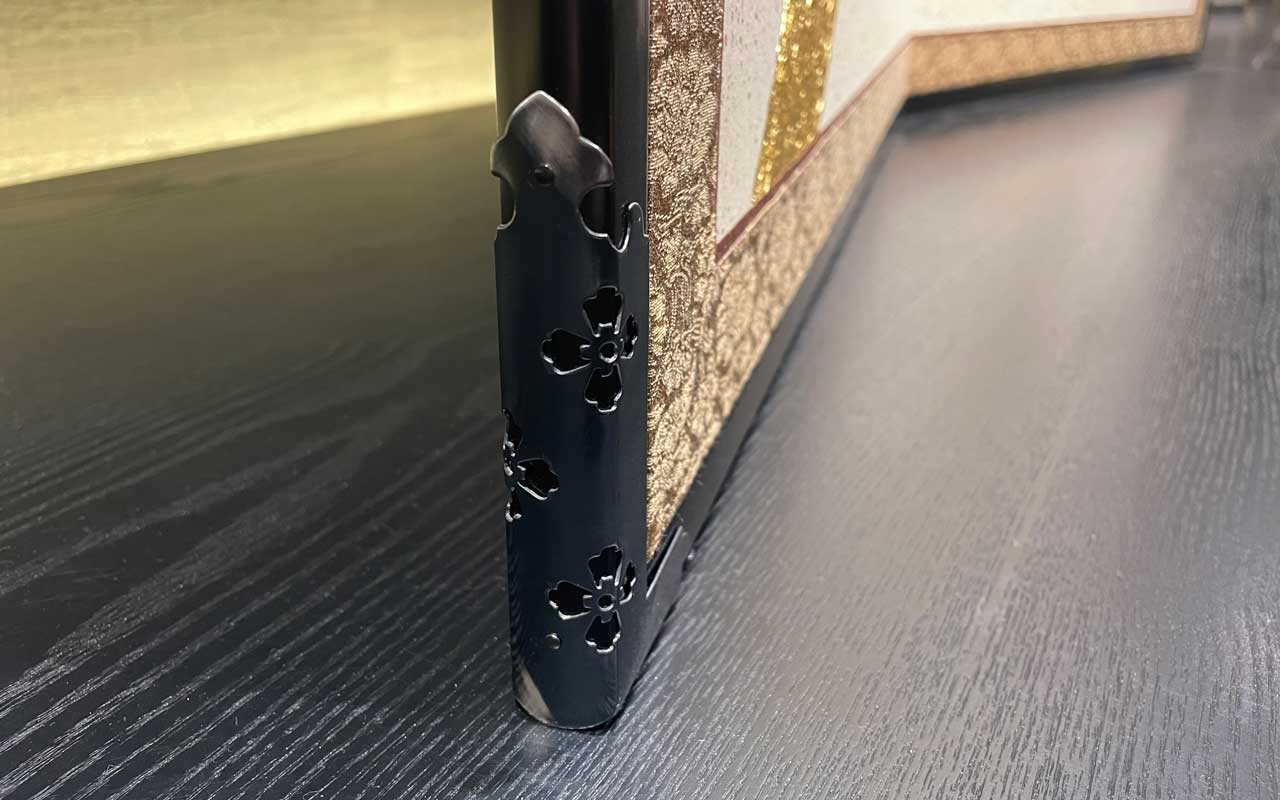 箔一 hakuichi 金箔 金沢箔 金沢 工芸品 利休屏風 寿松(白)