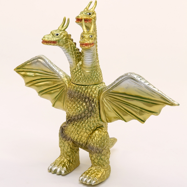 大人気メーカー・ブルマァクより「キングギドラ(復刻版)ゴールド