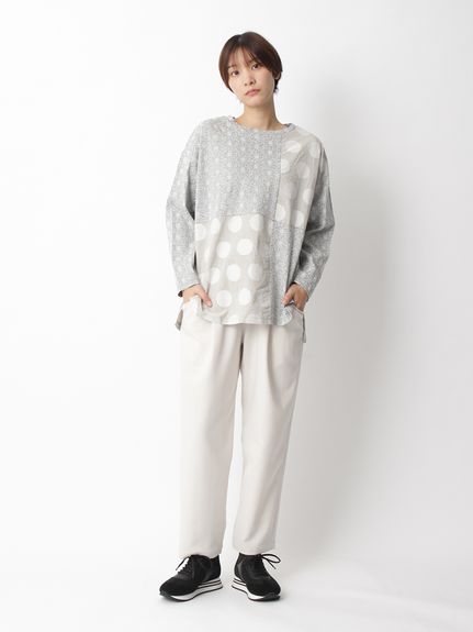 リアルウーリーストレッチ テーパードパンツ（タックパンツ）｜KEI