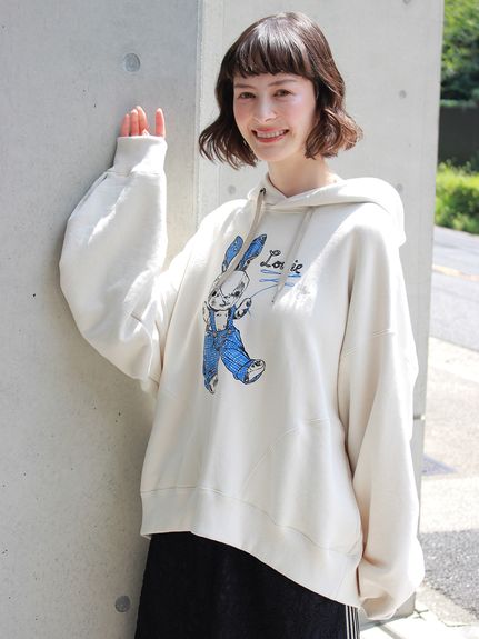 H.A.K×ナタリー・レテ コンパクト裏毛「Louie」フーディ（パーカー