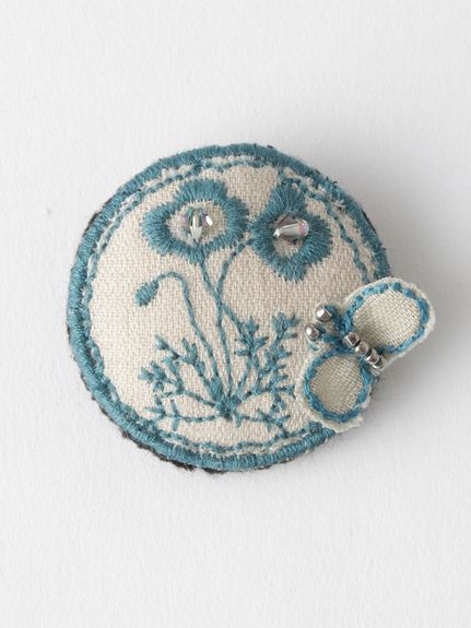 刺繍ブローチ「フラワー」（ブローチ）｜SUPER HAKKA（スーパーハッカ