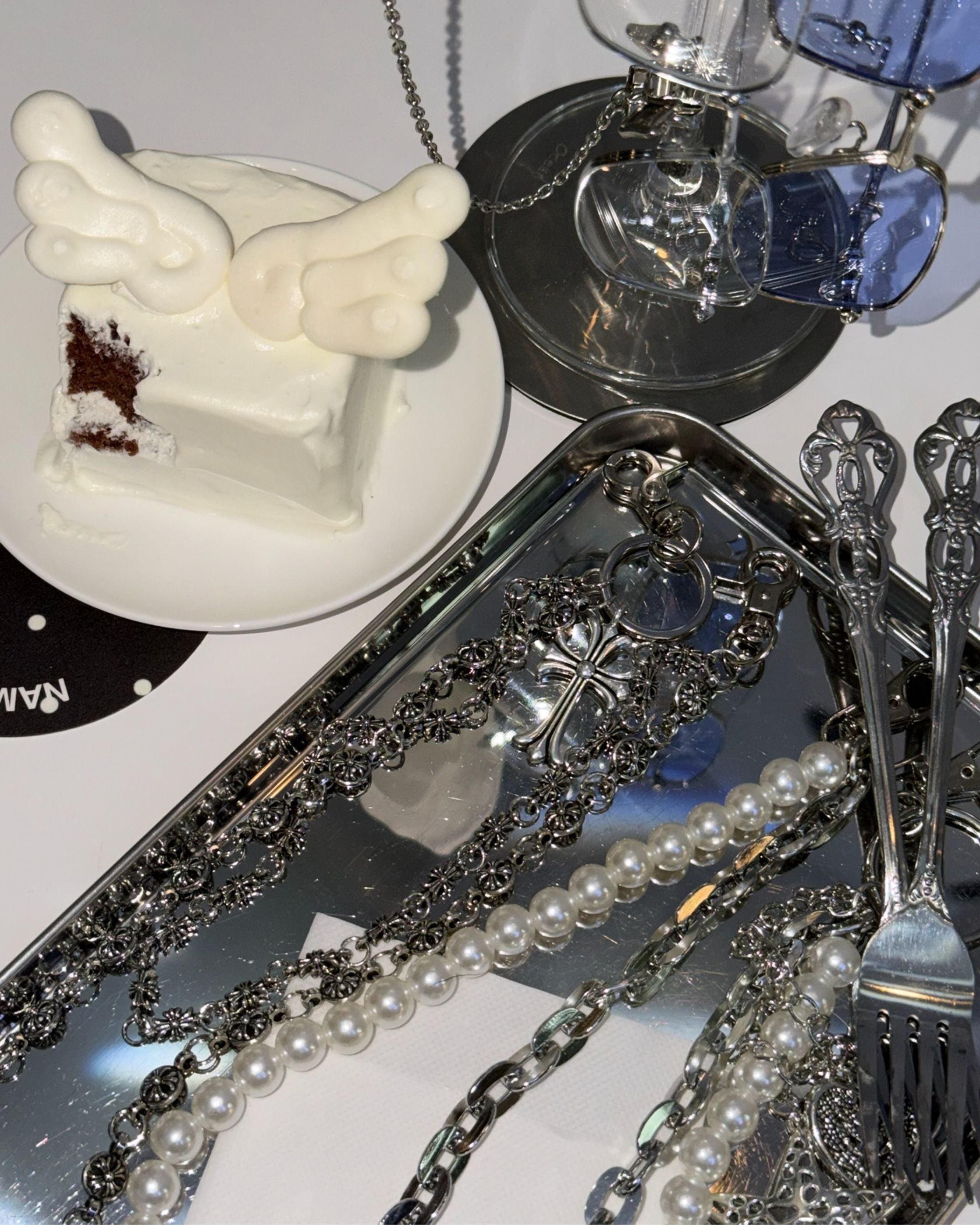 YEONI/UNRULED】Cross W Chain belt – Ha-Li-C STORE（ハリックストア