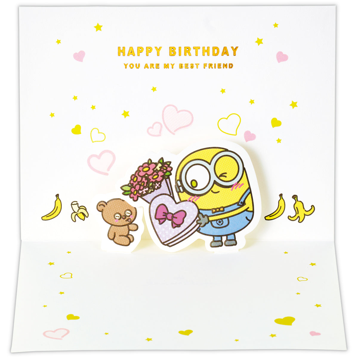 ミニオン ボブ＆ティム【誕生お祝い／立体カード】日本ホールマークの