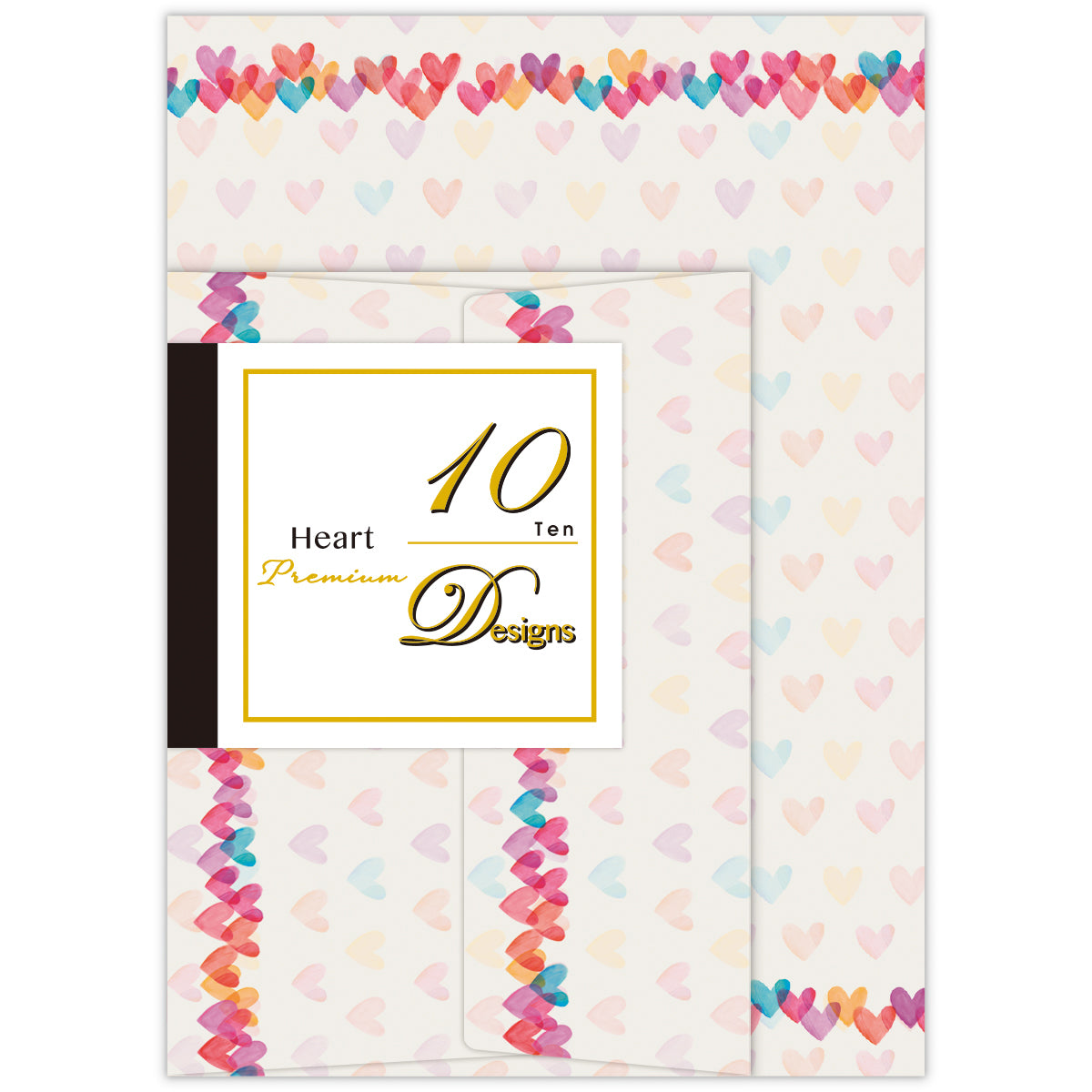 10DハートⅢ【ミニレターセット／10デザインズ】 – 日本ホール