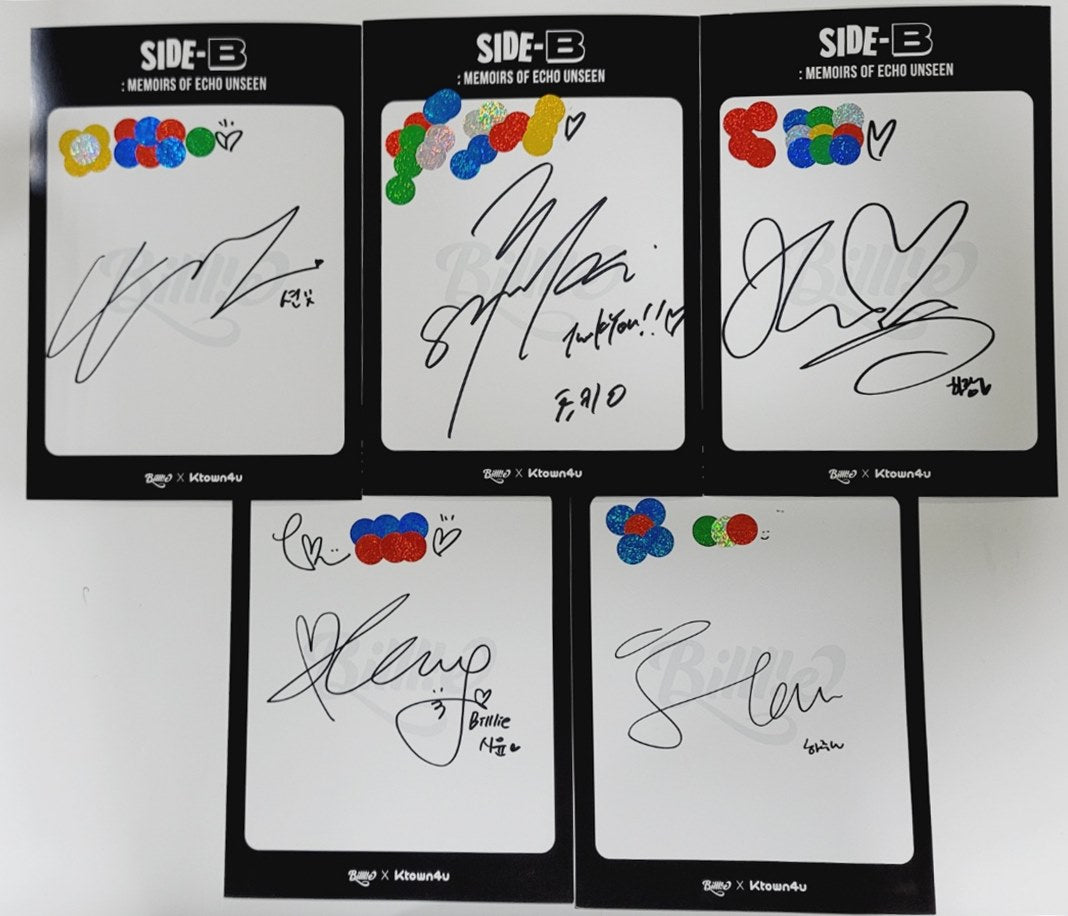 クムジュンヒョン tiot BLUEPRINT 直筆サイン チェキ 会場限定