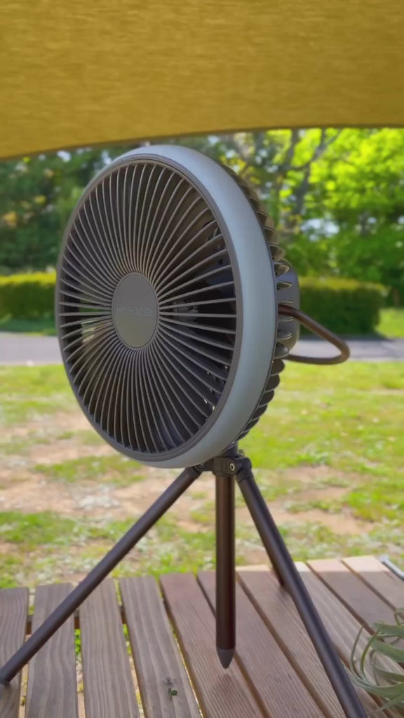 HAGOOGI(ハゴオギ) 扇風機 キャンプ 車中泊 多機能 壁掛け 吊り下げ
