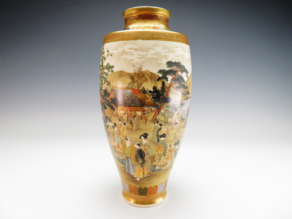 薩摩焼 平佐 色絵 徳利 とっくり 花生 花入 花器 花瓶 薩摩焼 平佐