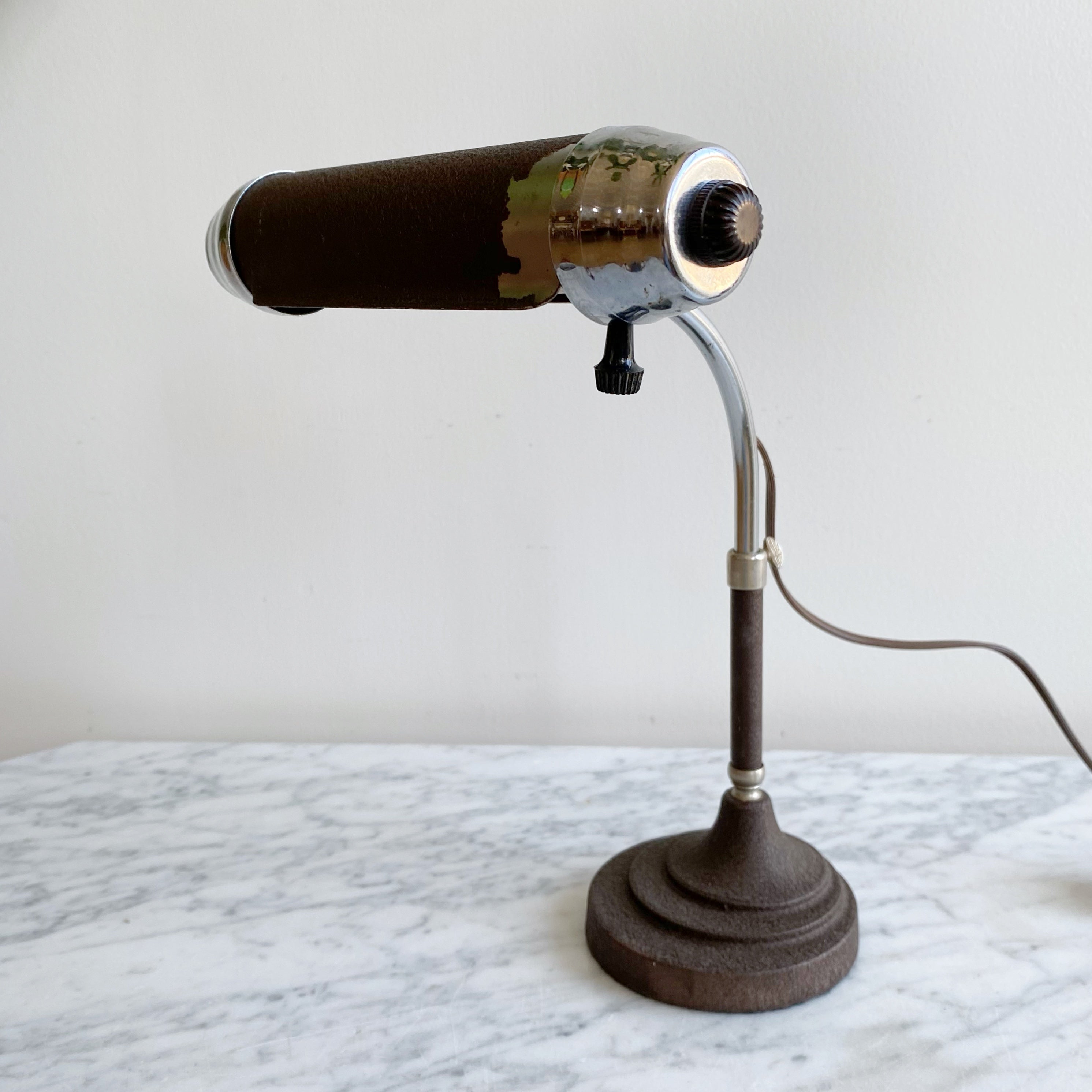 Antique 40's Desk Lamp (new cord + bulb) – HAUS THEORY