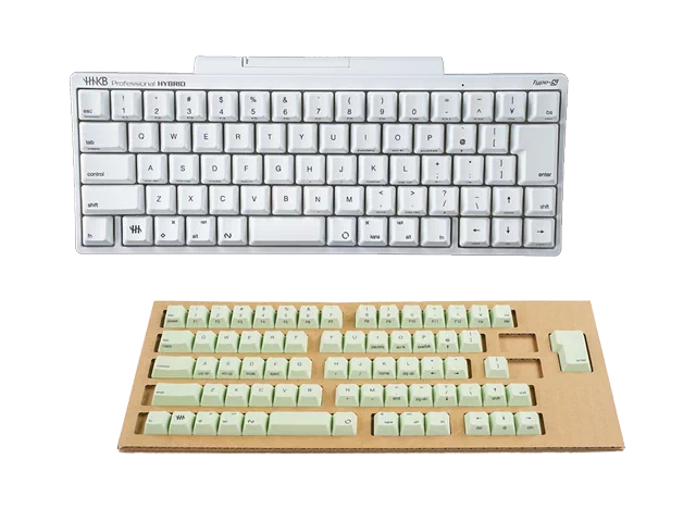 HHKB Professional HYBRID Type-Sと山葵（わさび）キートップのセット