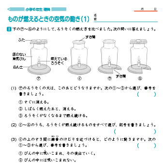 小学6年生 理科 学習問題プリント｜ちびむすドリル【小学生】