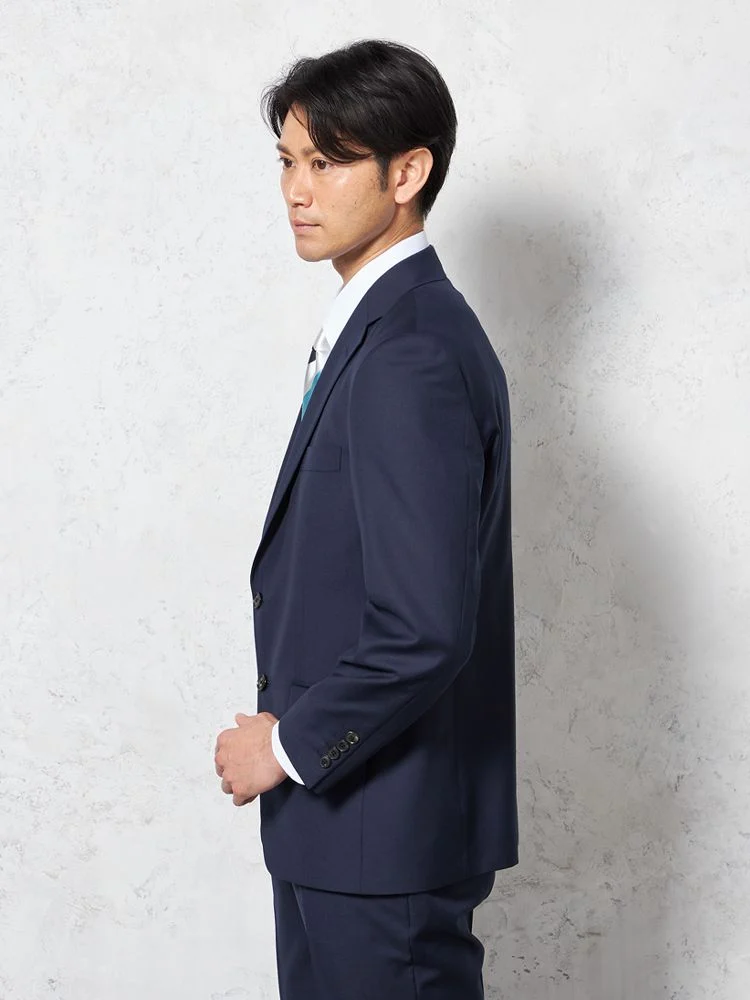 イタリア製高級生地使用(ゼニア)】スーツ 2つボタン ウール100