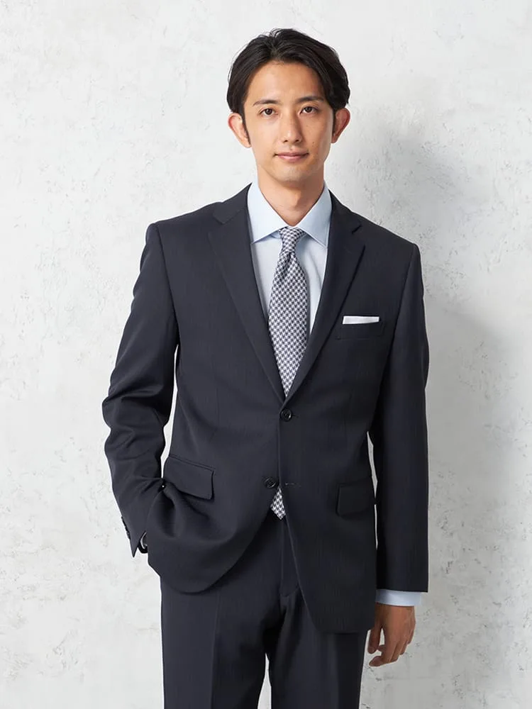 上下ウォッシャブル】スリーピーススーツ 2つボタン スリムシルエット