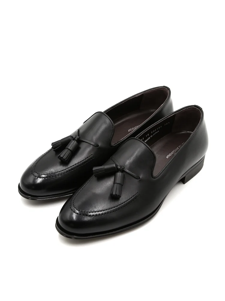 ブラック 【日本製】ビジネスシューズ タッセルローファー ストーベル