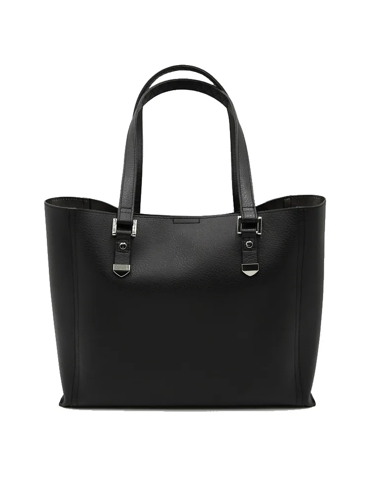 ブラック 【INDIVI】トートバッグ 3層収納 持ちやすい ブラック