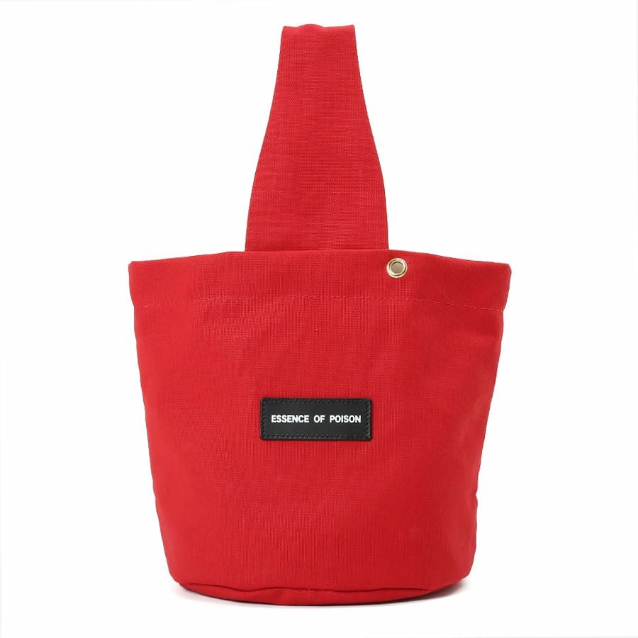 公式】 ESSENCE OF POISON バケツ型バッグ 日本製帆布×牛革 QAD-3140