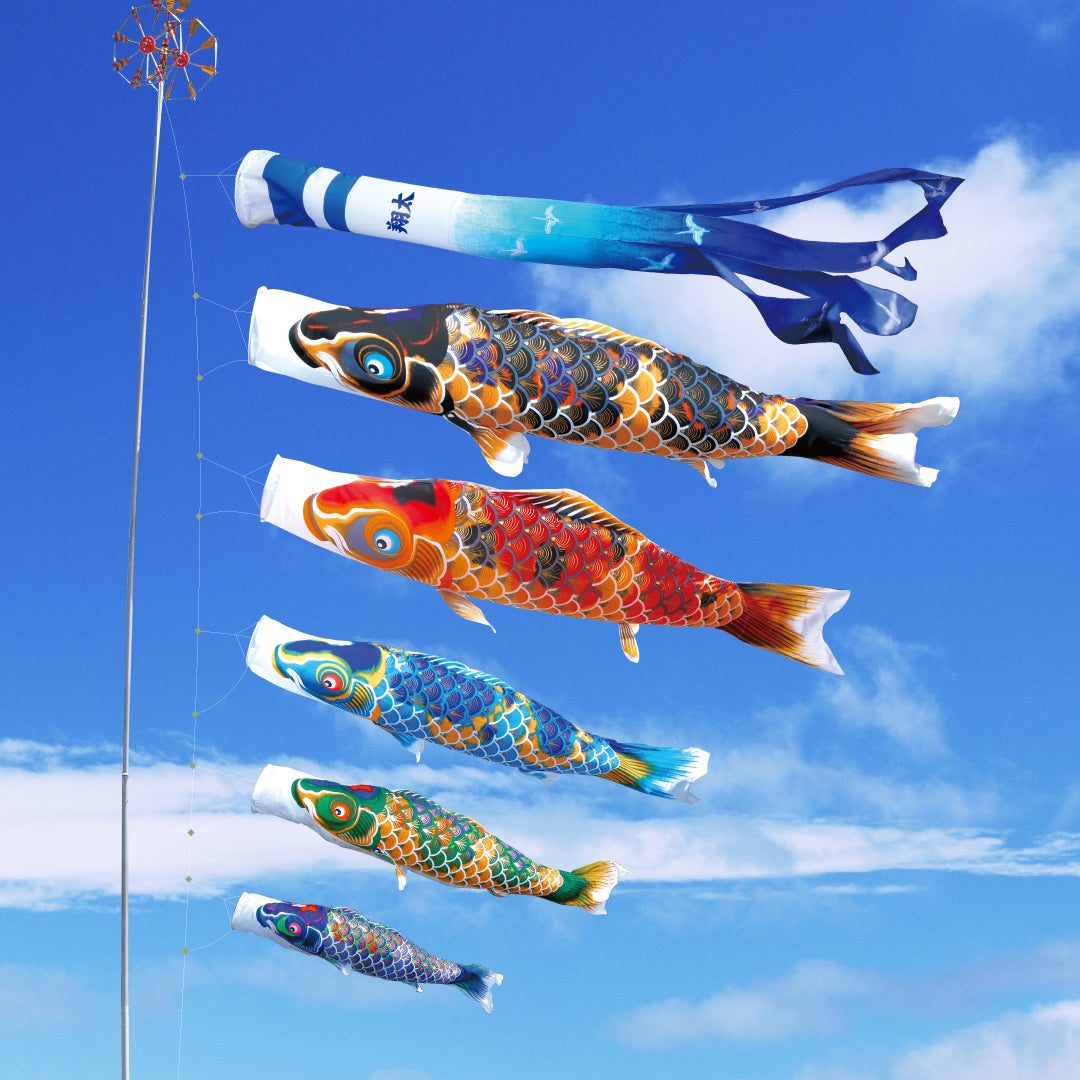 紫鯉 献上手染友禅之鯉【京錦】単品鯉のぼり｜徳永こいのぼり公式 晴れ