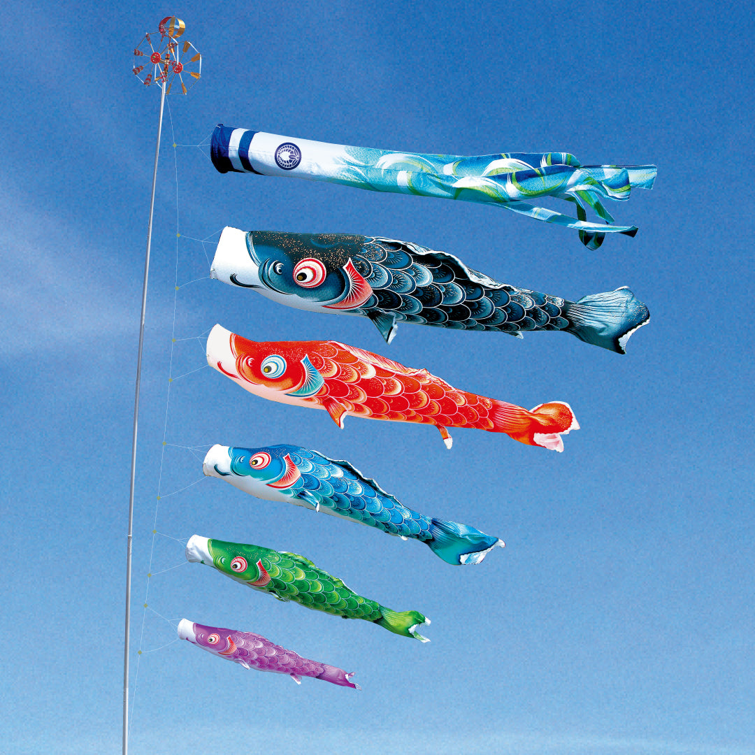 青鯉 薫風の舞い【風舞い】単品鯉のぼり｜徳永こいのぼり公式 – 晴れと