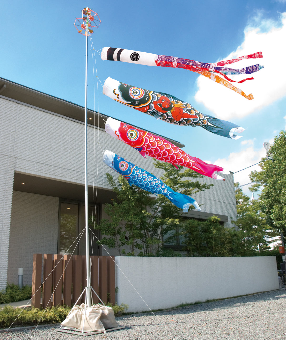 鯉のぼり【錦龍】 庭園スタンドセット｜徳永こいのぼり公式 – 晴れと暮らす