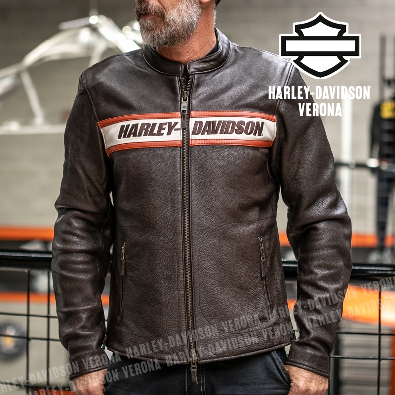 Harley-Davidson® Victory Lane II Leather Jacket - Java
