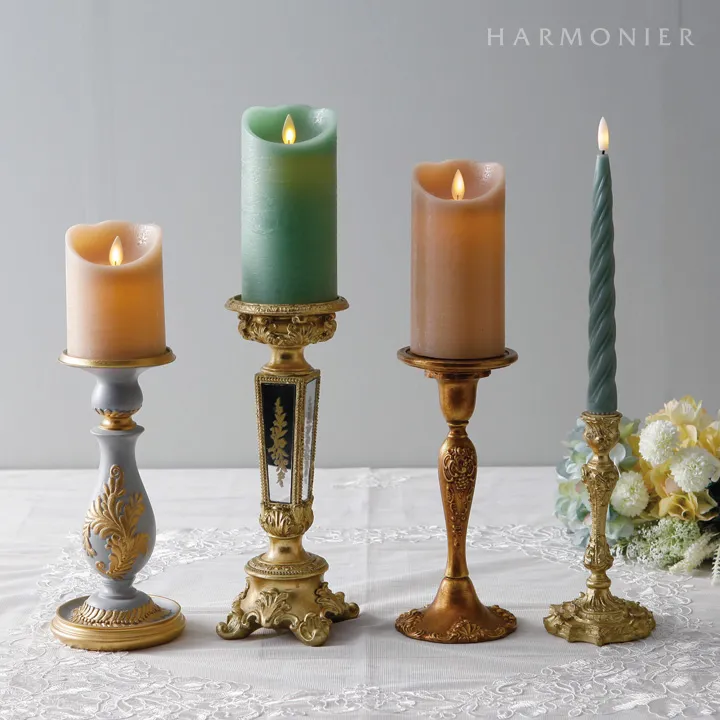 エレガンスグレイキャンドルスタンド/ピラー＆テーパー用｜クリスマス