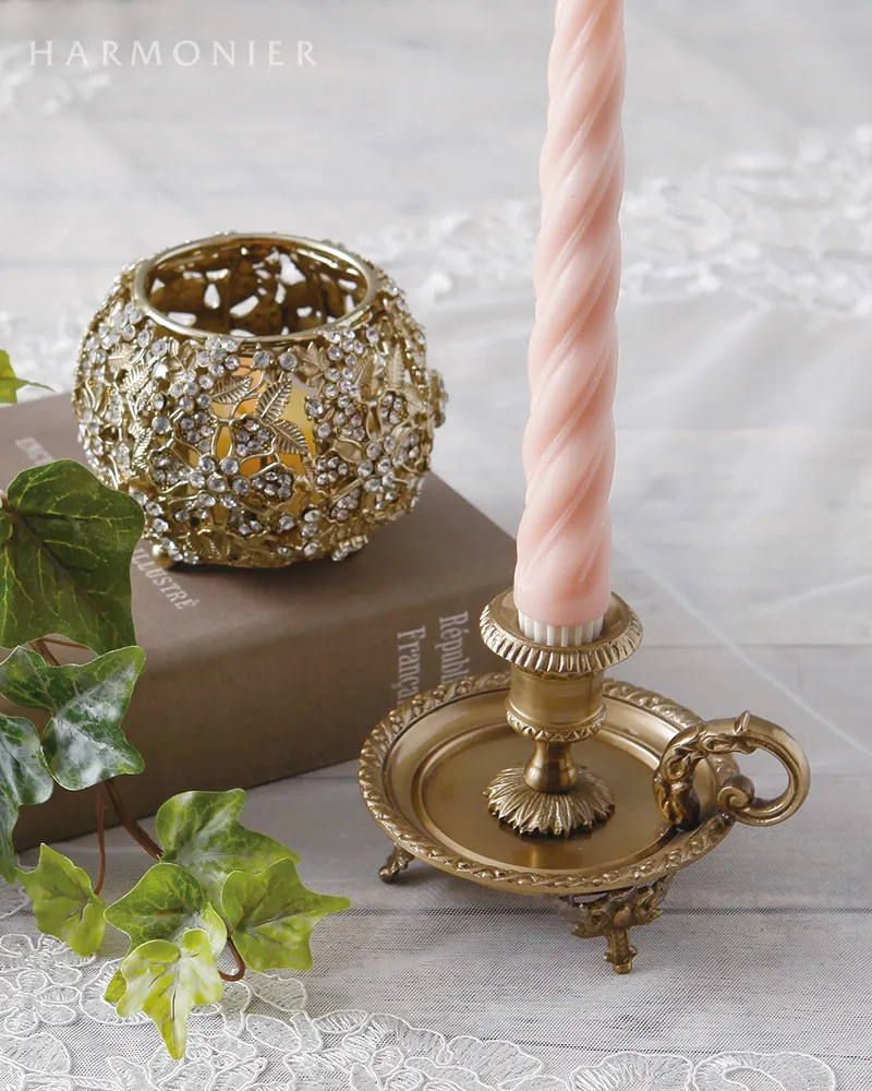 クラシックハンドルテーパーキャンドルホルダー｜クリスマス雑貨の通販