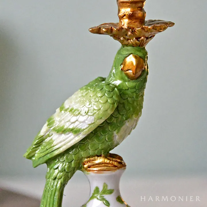 シノワズリバードキャンドルホルダー（ピンク/ブルー/グリーン