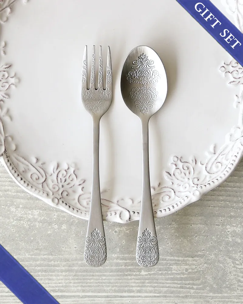 ディナーカトラリー2人用ギフトセット/シルバー（ナイフ・フォーク