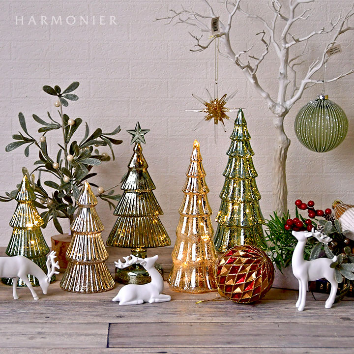 Web Store限定|グラス3Dスノーフレークオーナメント/ゴールド 12cm