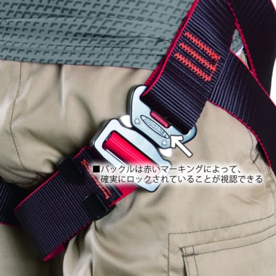 藤井電工】フルハーネス2丁掛け（ダブルランヤード）X型 TH-508