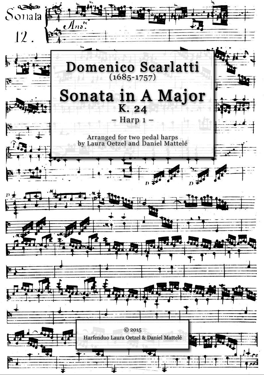 Scarlatti Sonata in A Major K.24 – Harp Column Music