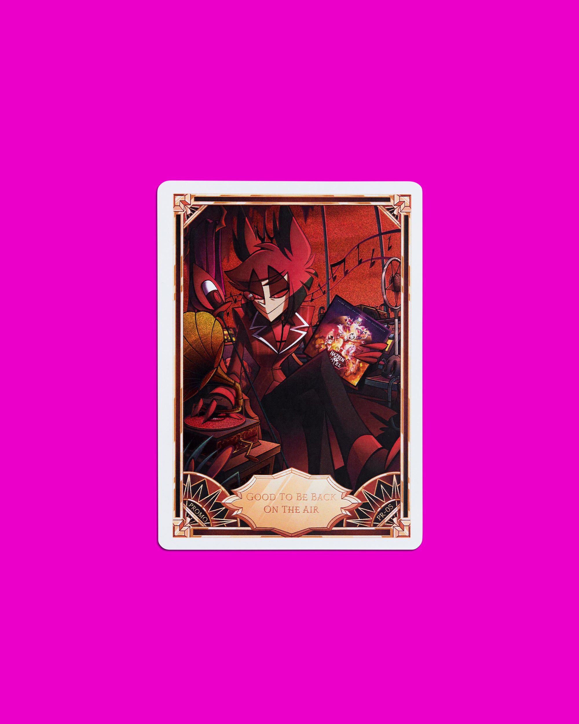 Hazbin Hotel Trading Cards Good To Be Back On The Air Cracked Ice
