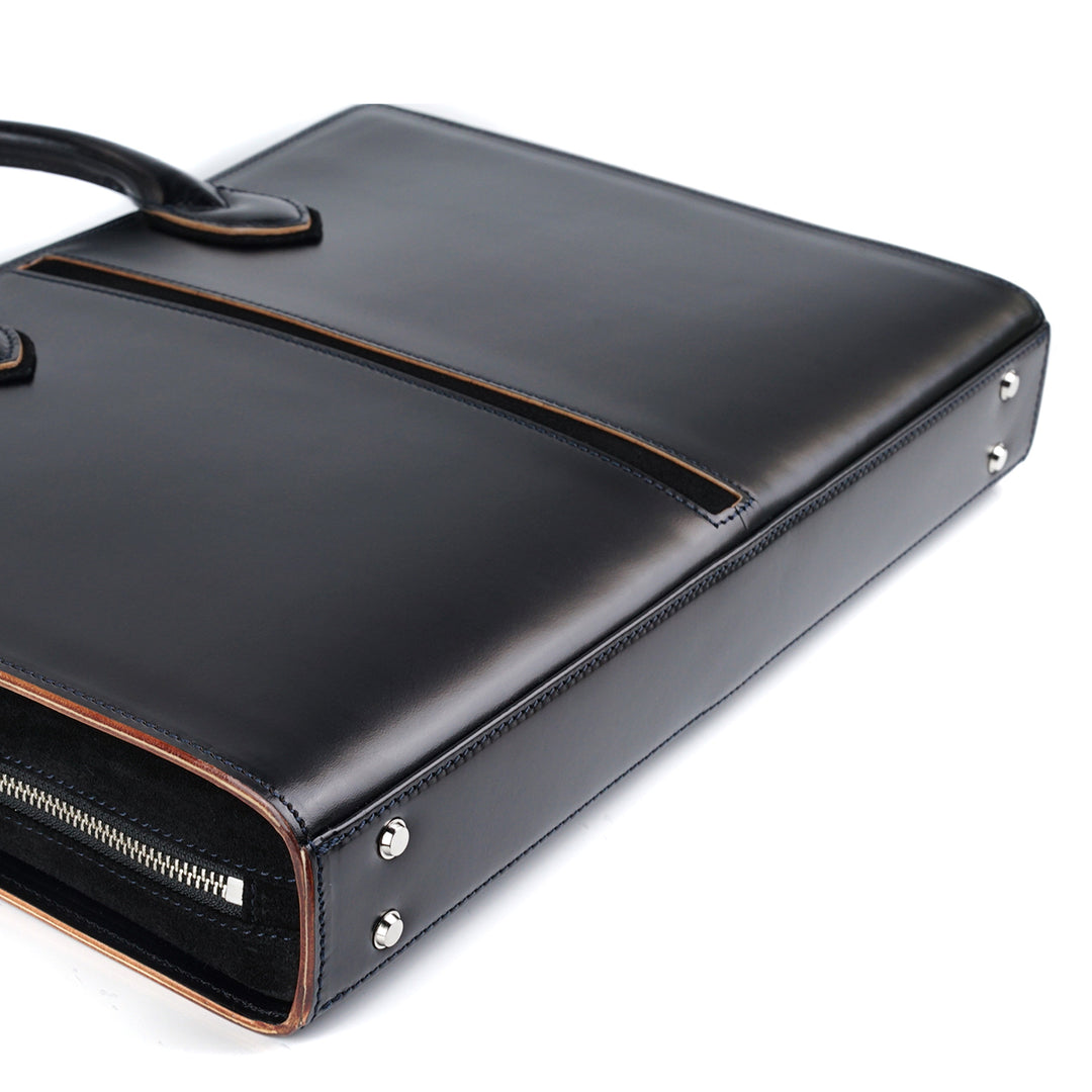 ラウンドブリーフケース 【FIVE WOODS / SAPPHIRE】 – 林五オンライン