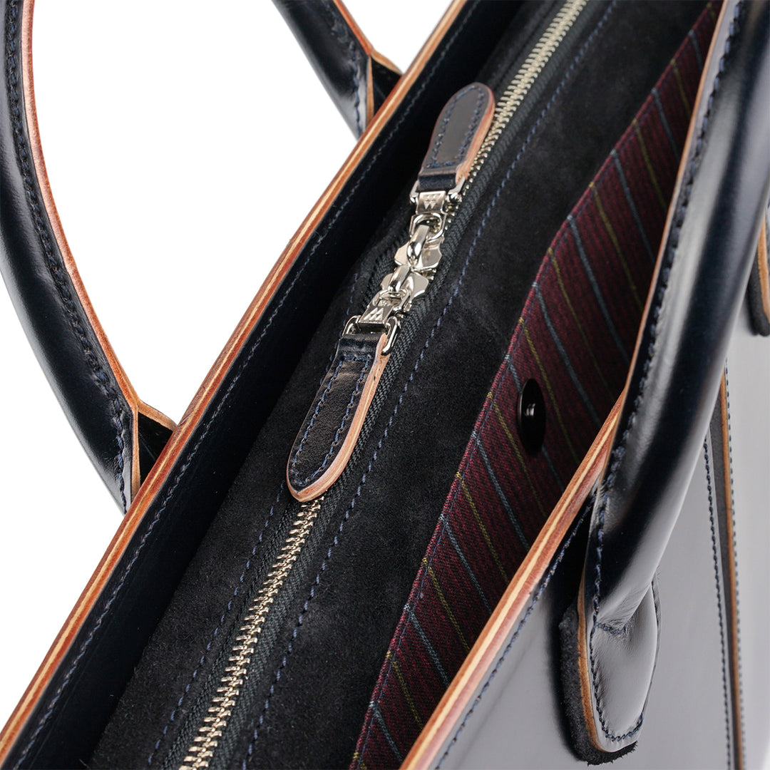 ラウンドブリーフケース 【FIVE WOODS / SAPPHIRE】 – 林五オンライン