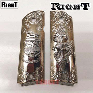 Right メタル グリップ イーグルレリーフ 東京マルイ ガスブロ M1911