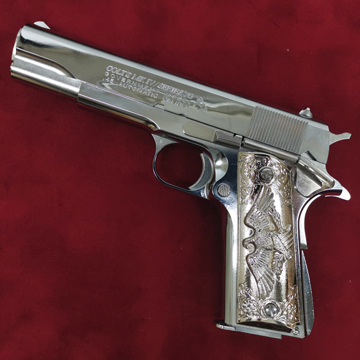 Right メタル グリップ イーグルレリーフ 東京マルイ ガスブロ M1911