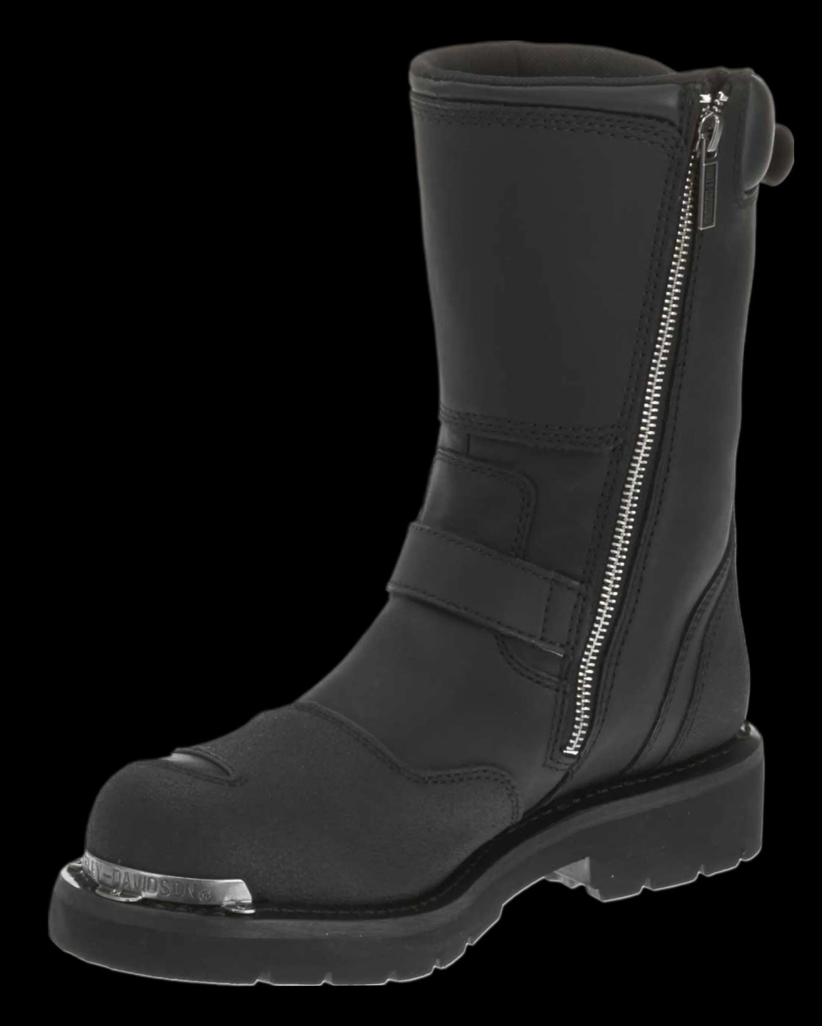Harley-Davidson® Men's Shift Engineer Zip Black 9-Inch Motorcycle Boot