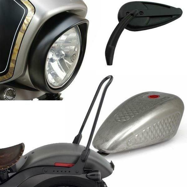 MCS フォークシュラウド 39mmフォーク用 ジンクカラー スポーツスター