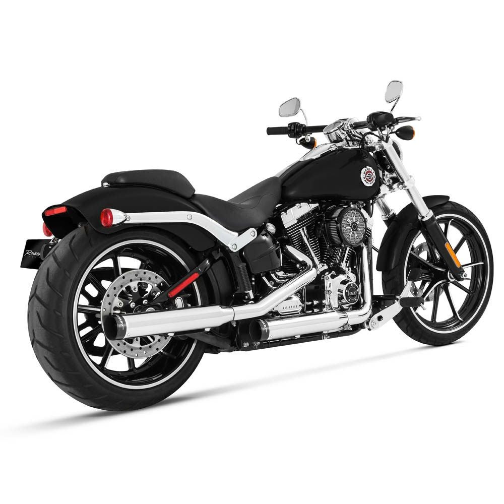 パイソン 2.5インチ スリップオンマフラー スラッシュアウト クローム