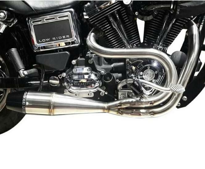 SAWICKI 2in1フルエキゾーストマフラー ブラッシュ/ブラックエンド