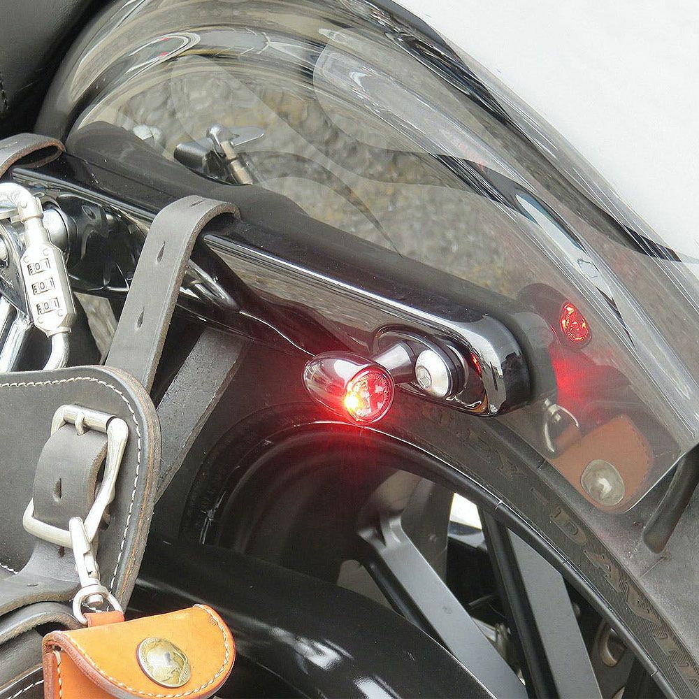 マイクロ ブレットLEDテール一体型ウインカー 左右セット ブラック