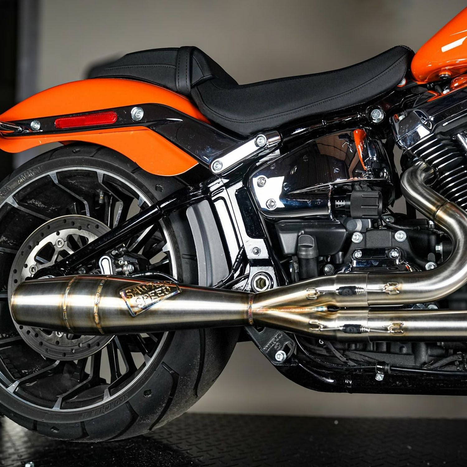 SAWICKI ショーティー・2in1フルエキゾーストマフラー (ステンレス