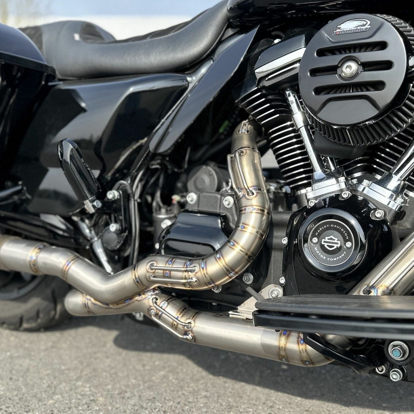 KODLIN M8 ツーリング 2-2クロスオーバーエキゾーストヘッダーパイプ