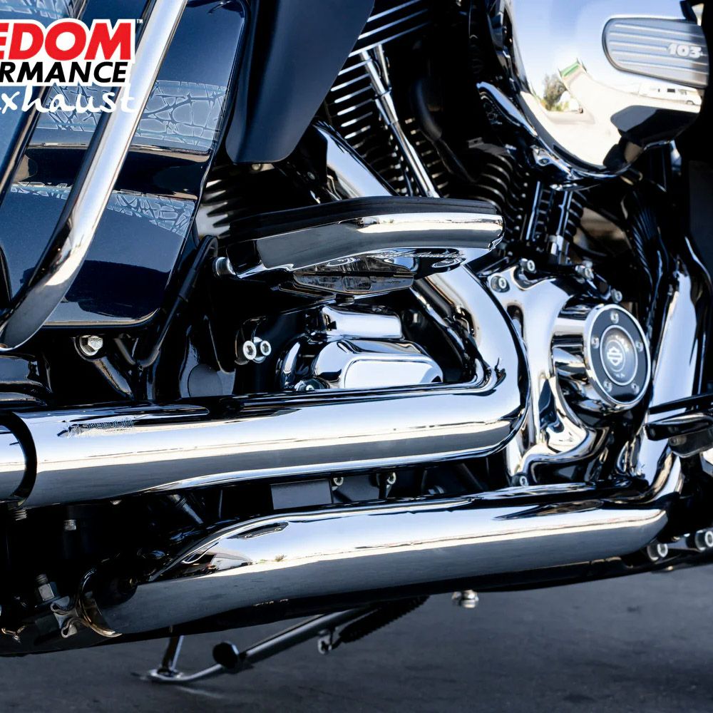1995～2016 ツーリング 4.5インチ スリップオンマフラー スムース